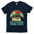 Best Camping Papa Ever Vintage Camper T-Shirt product image 1
