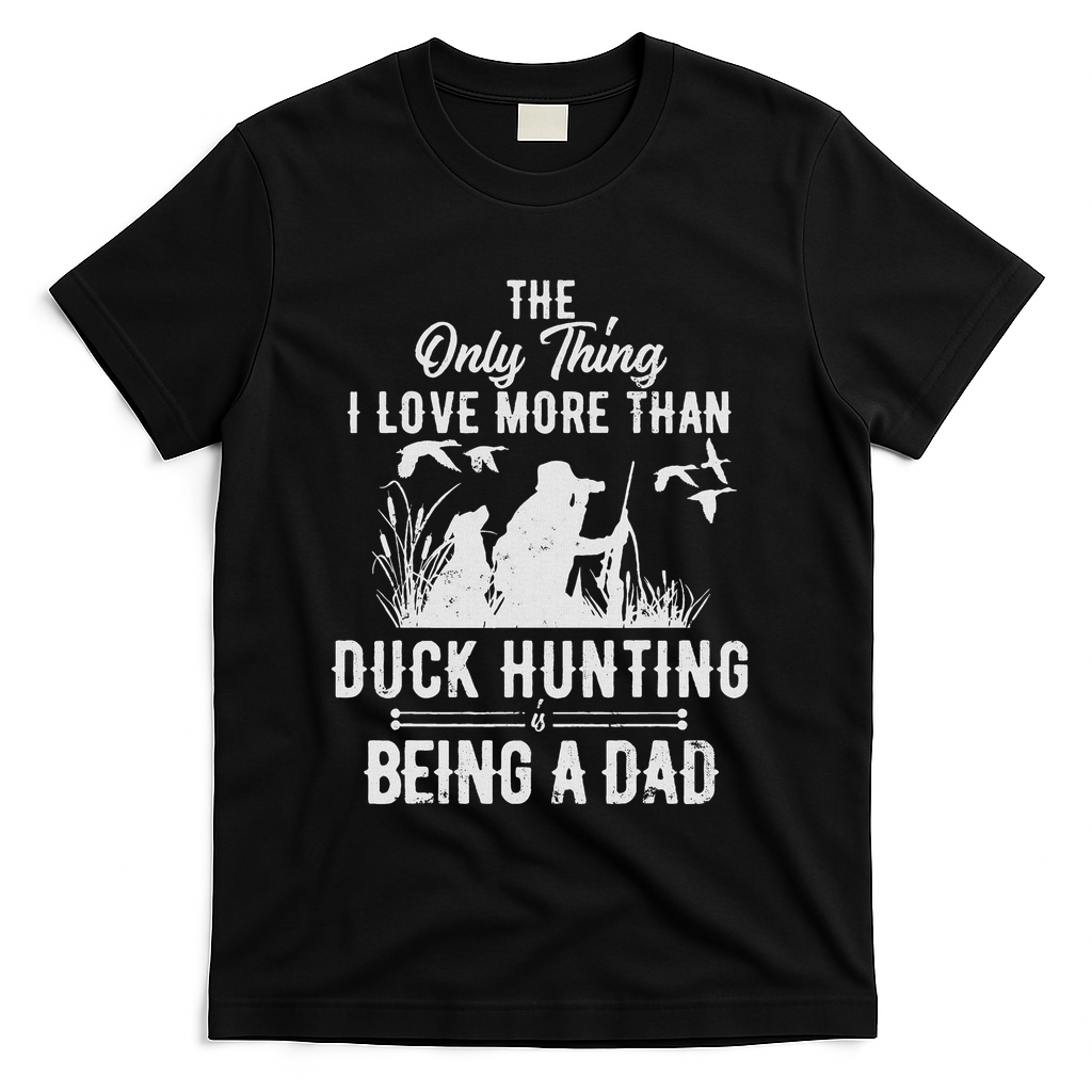 Funny Duck Hunting With Dad Dog Gift For T-Shirt product image 1