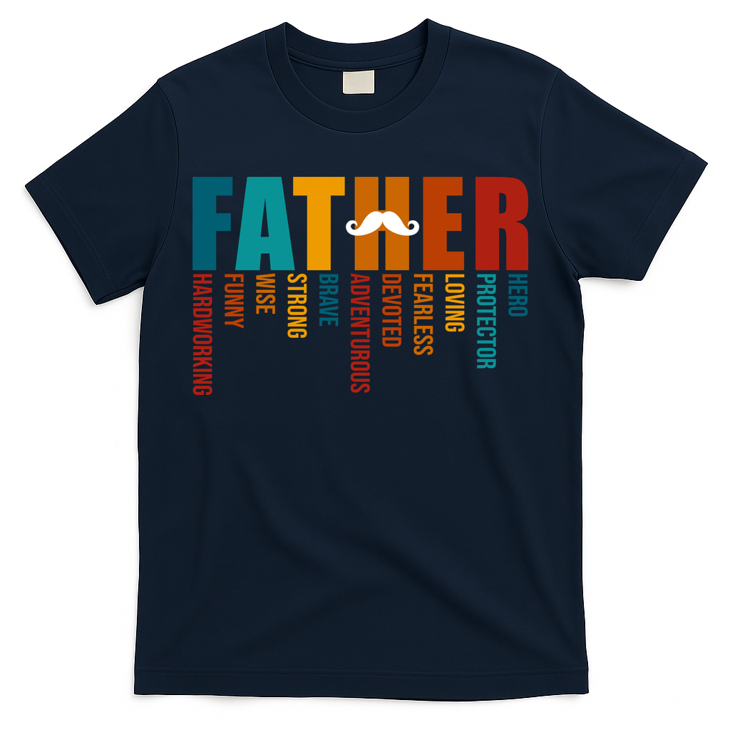 Funny Dad Definition Fathers Day Mustache T-Shirt product image 2