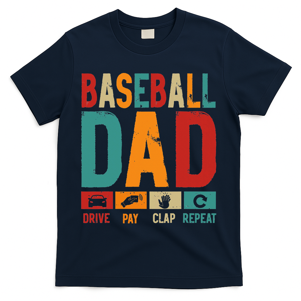 Baseball Lover Dad Drive Pay Slap Repeat Fathers Day Player product image 3