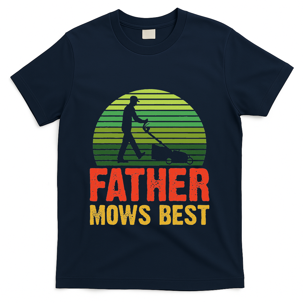Father Mows Best T-Shirt product image 3