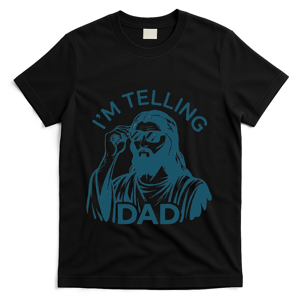 Funny Jesus Meme IM Telling Dad Christian T-Shirt product image 2