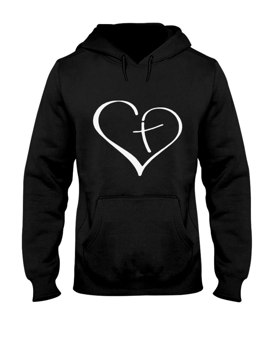 Christian Heart Jesus Cross Religious Gifts T-Shirt product image 4