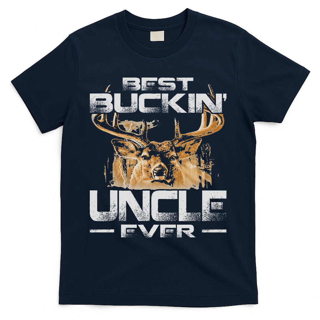 Best Buckin' Uncle Ever Deer Hunting Bucking Father T-Shirt product image 1