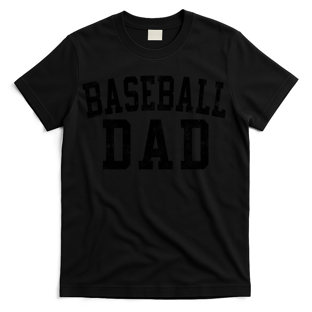 Baseball Dad Birthday Classic Bold Font Daddy T-Shirt product image 1