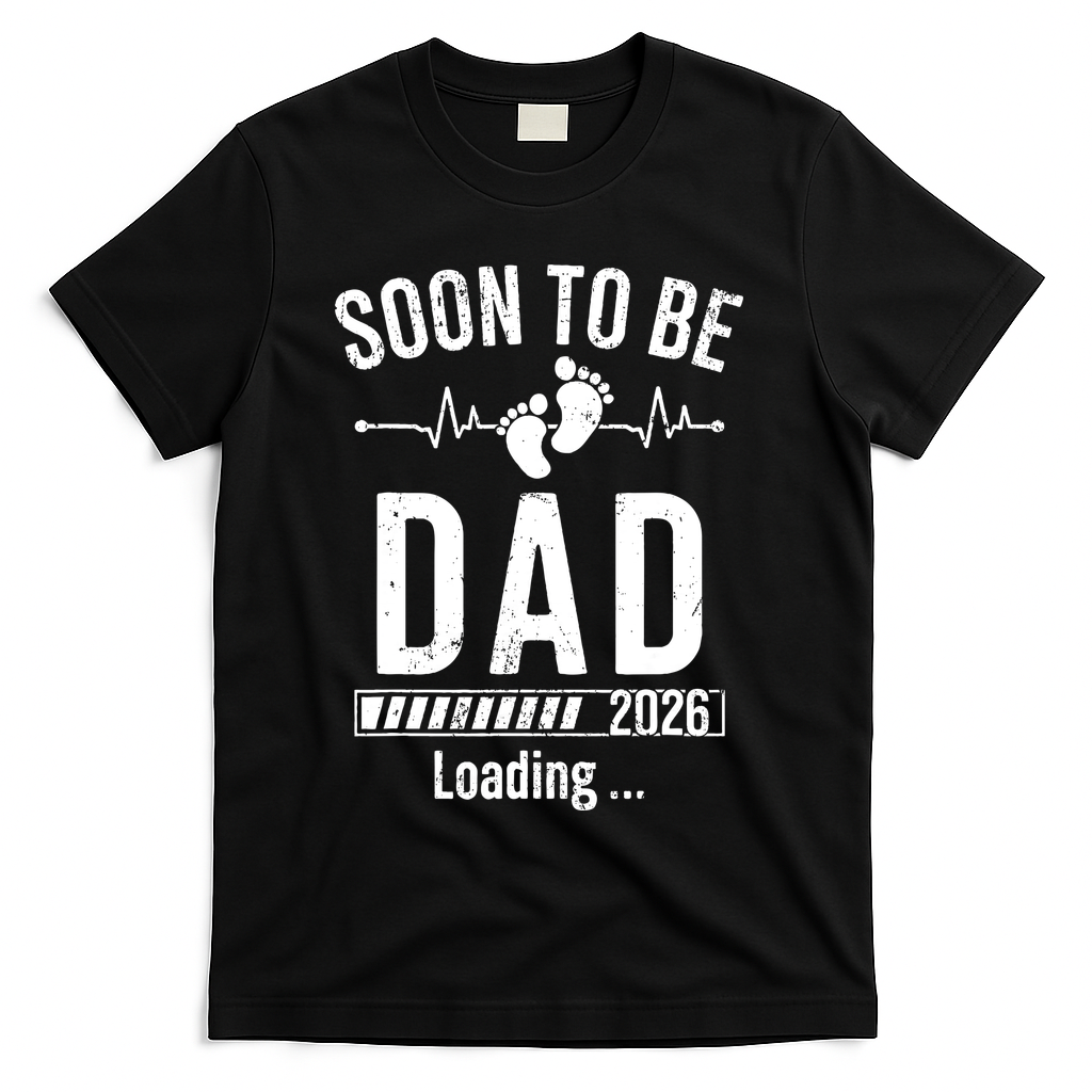 Funny Soon To Be Dad Est 2026 Loading T-Shirt product image 1