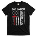 Christian USA Flag Faith Family T-Shirt product image 1