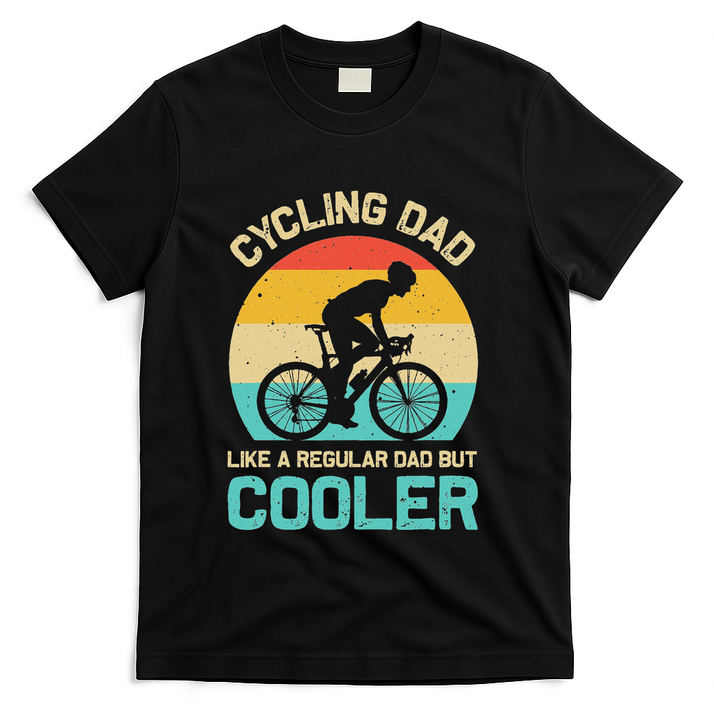 Cycling Dad Like A Regular But Cooler Funny Cyclist Gift product image 2