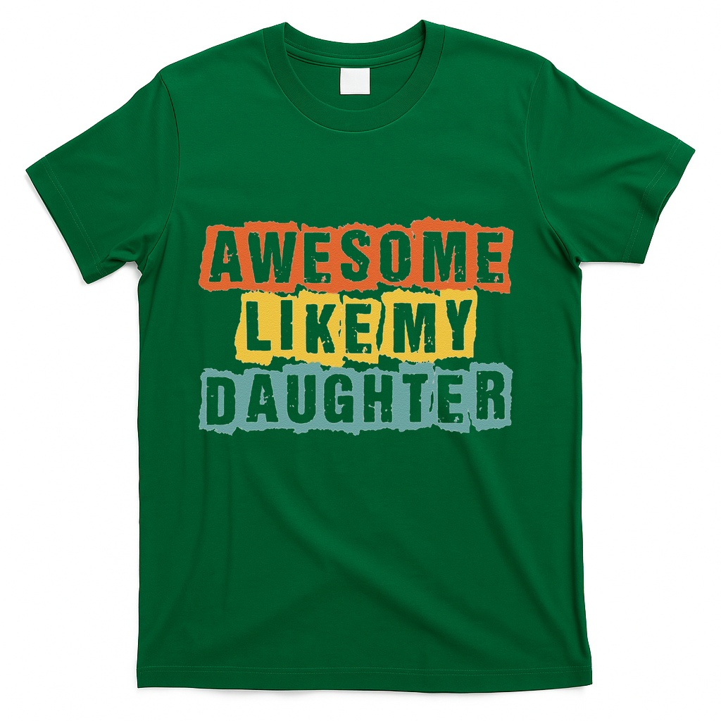 Awesome Like My Daughter Man Funny Fathers Day Retro product image 1