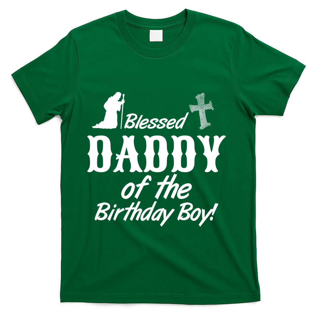Blessed Daddy Of The Birthday Boy T-Shirt product image 2