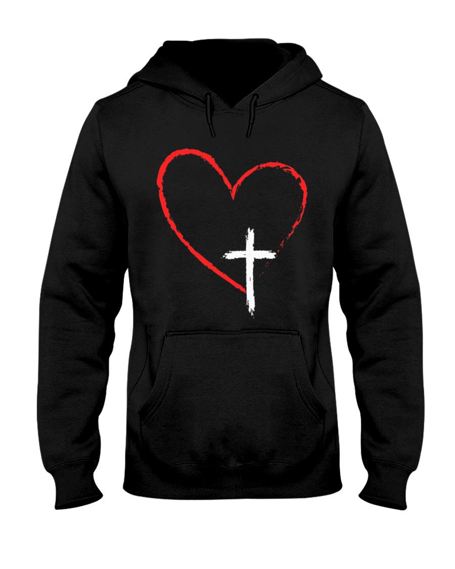 Christian Faith Love Heart Jesus God Cross T-Shirt product image 4