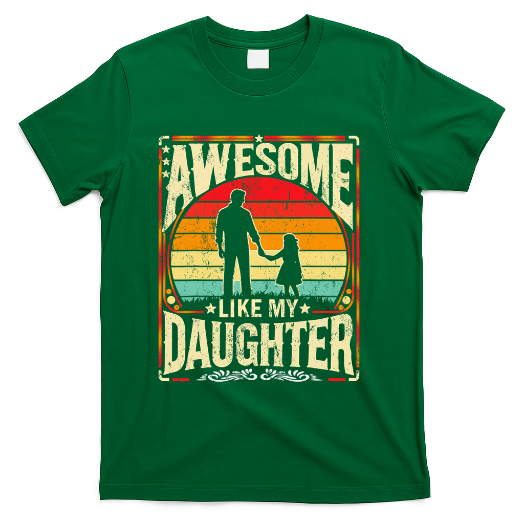 Awesome Like My Daughter Funny Father's Day For Dad Vintage product image 2