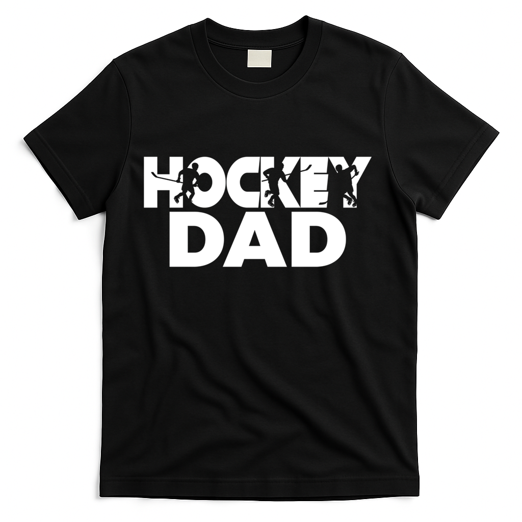 Ice Hockey Father Player Coach Dad Gift T-Shirt product image 2