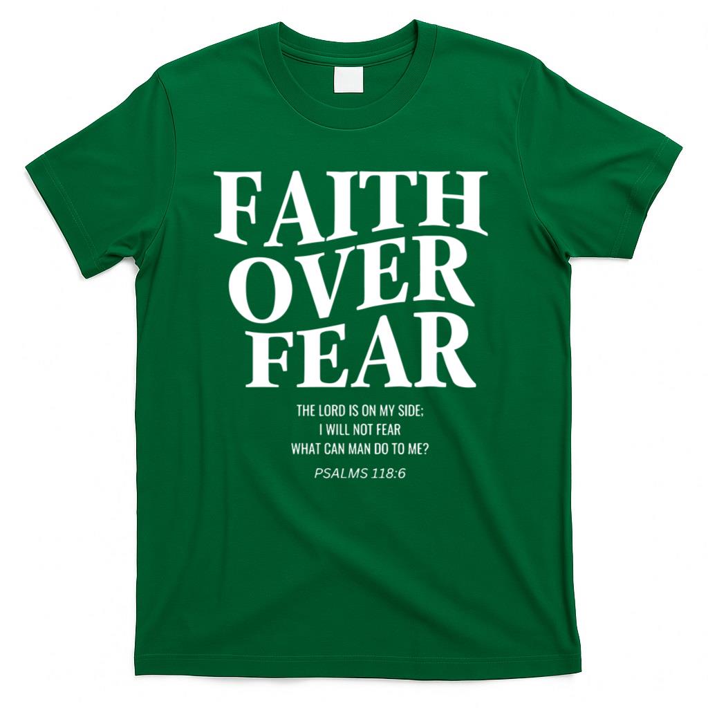 Faith Over Fear Christian Jesus T-Shirt product image 2