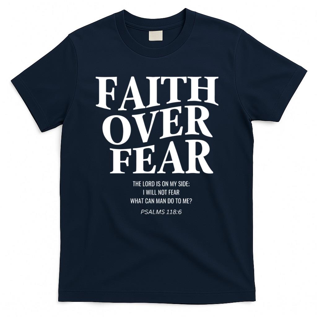Faith Over Fear Christian Jesus T-Shirt product image 3