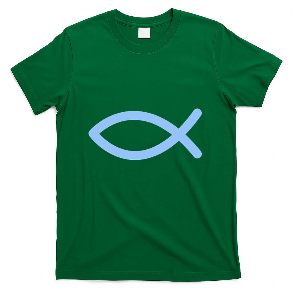 Ichthys Ichthus Christian Symbol Jesus Fish T-Shirt product image 2