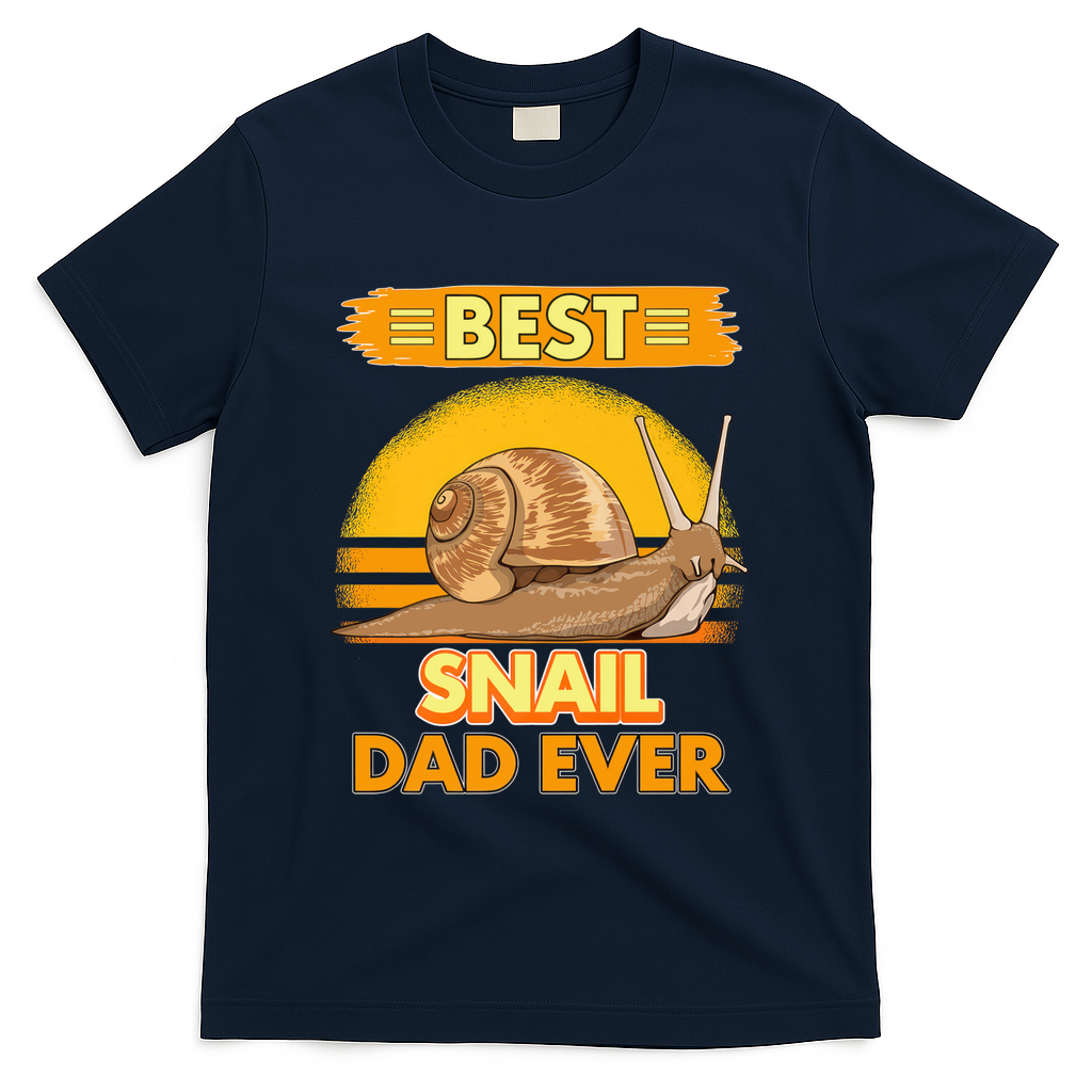 Best Snail Dad Ever Father's Day Slug Snails T-Shirt product image 1