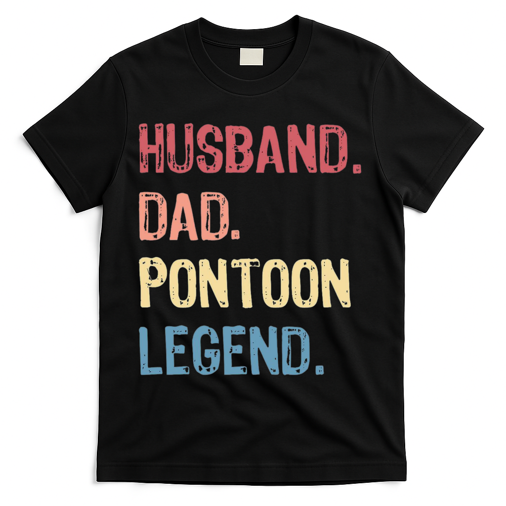 Husband Dad Pontoon Legend T-Shirt product image 1