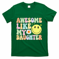 Funny FatherS Day Awesome Like My Daughter Retro Groovy Dad product image 1