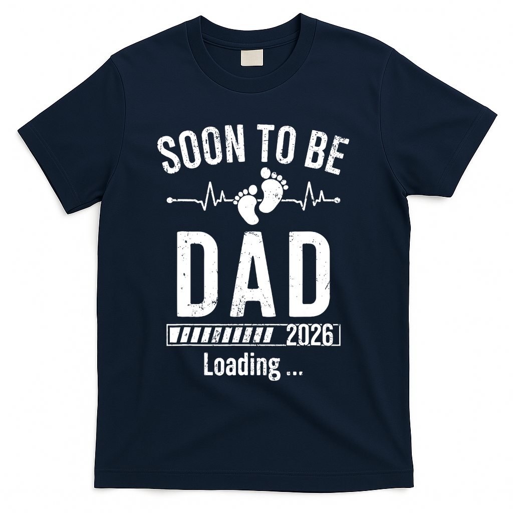 Funny Soon To Be Dad Est 2026 Loading T-Shirt product image 2