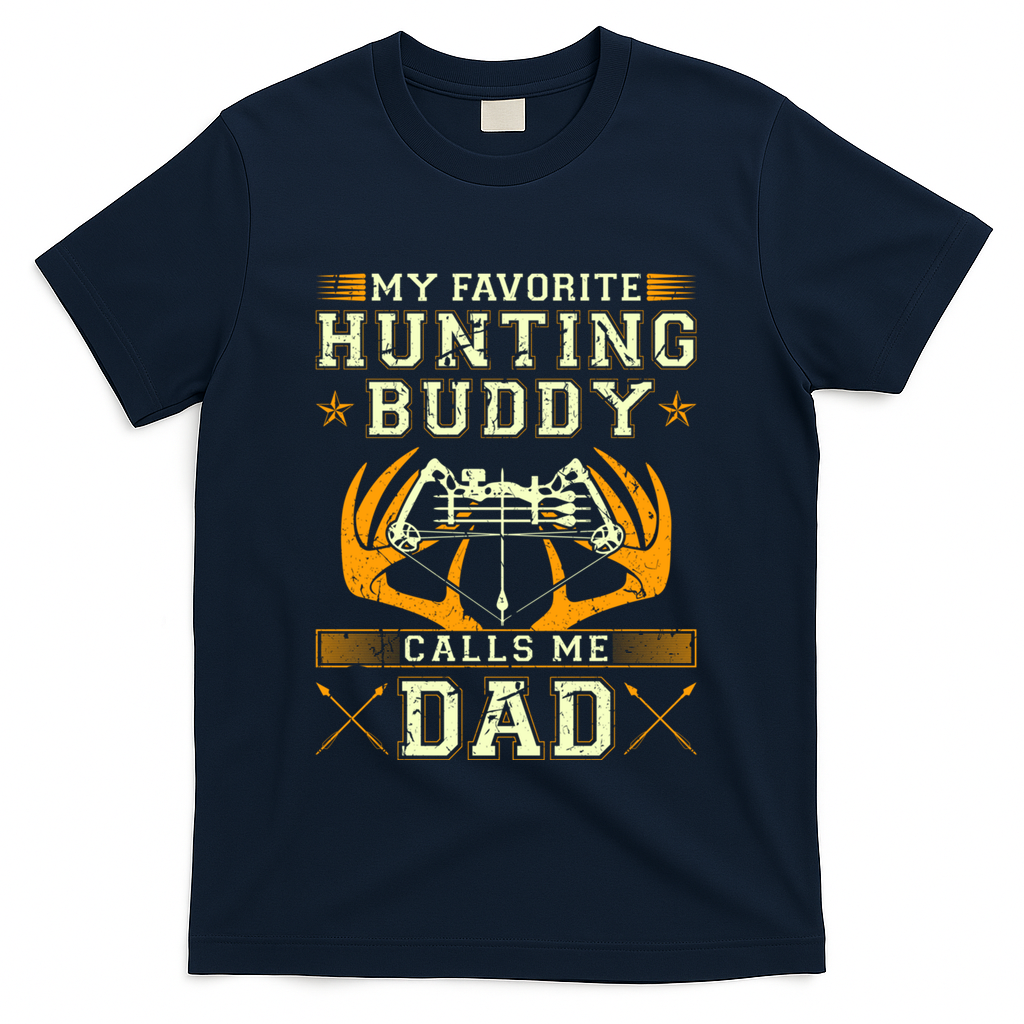 Father Son Matching Hunting Buddies Dad Cute Gift T-Shirt product image 1