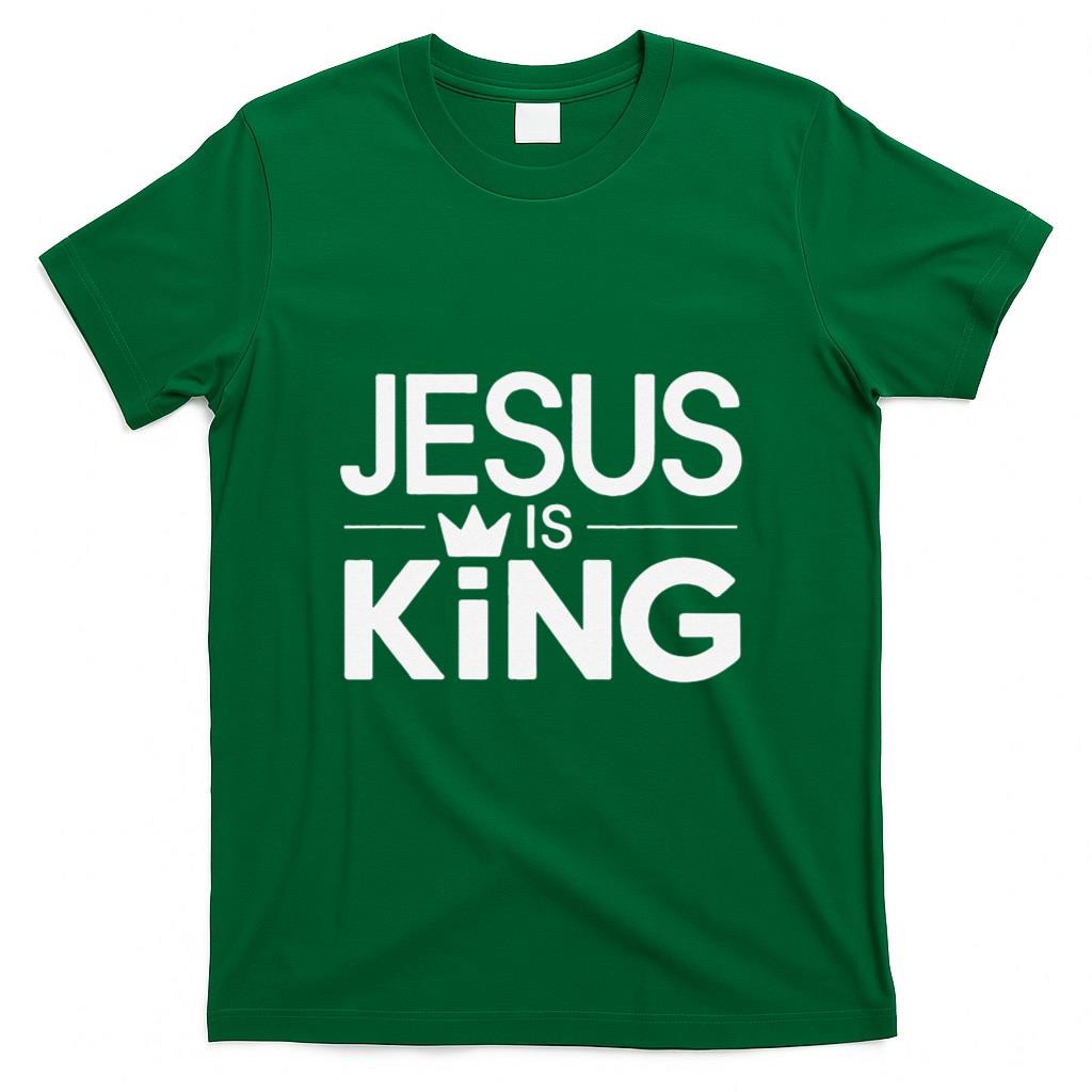 Christian Jesus Is King Design Crown T-Shirt_1 product image 2