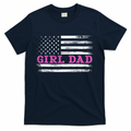 Girl Dad Usa Vintage Flag Cute Fathers Day Gift T-Shirt product image 1