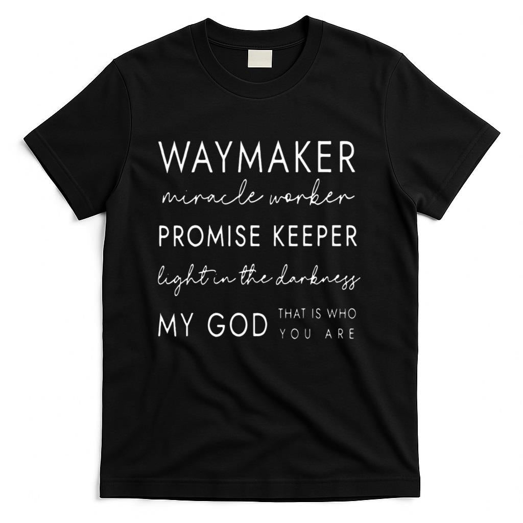 Waymaker Promise Keeper Miracle Worker Christian T-Shirt product image 1