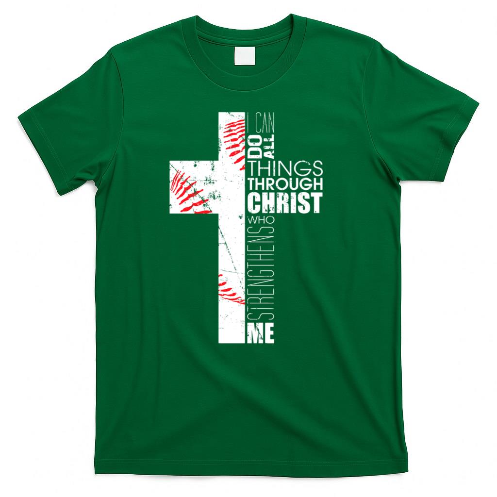 Philippians 413 Baseball Christian Cross Religious Verse product image 2