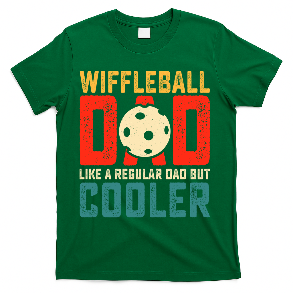 Cooler Wiffleball Dad Father's Day T-Shirt product image 1