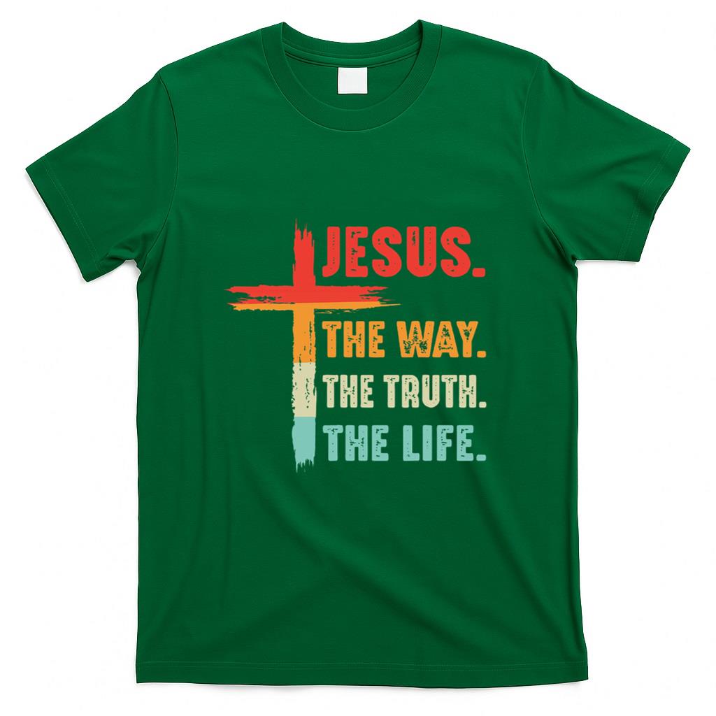 Jesus The Way Truth Life Christian T-Shirt product image 2