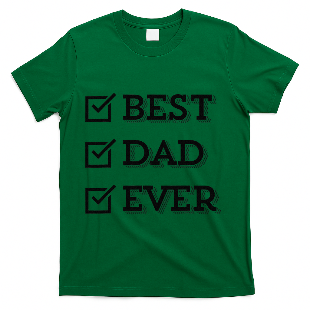 Best Dad Ever Gift For From Daughter Sons Graphic T-Shirt product image 1
