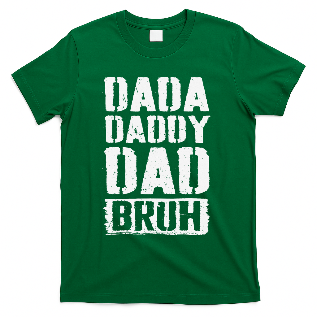 Dada Daddy Dad Bruh Vintage Funny Fathers Day Father T-Shirt product image 2