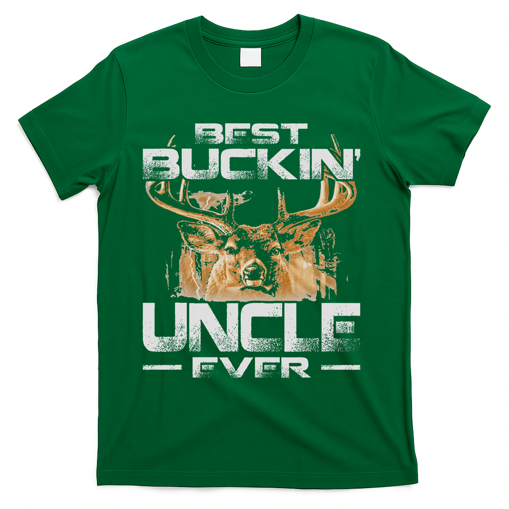 Best Buckin' Uncle Ever Deer Hunting Bucking Father T-Shirt product image 2