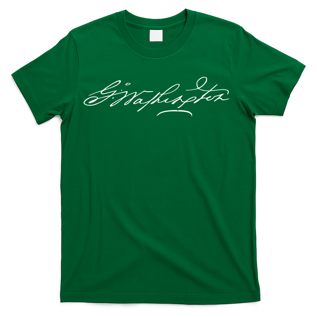 George Washington Facsimile Signature T-Shirt product image 2