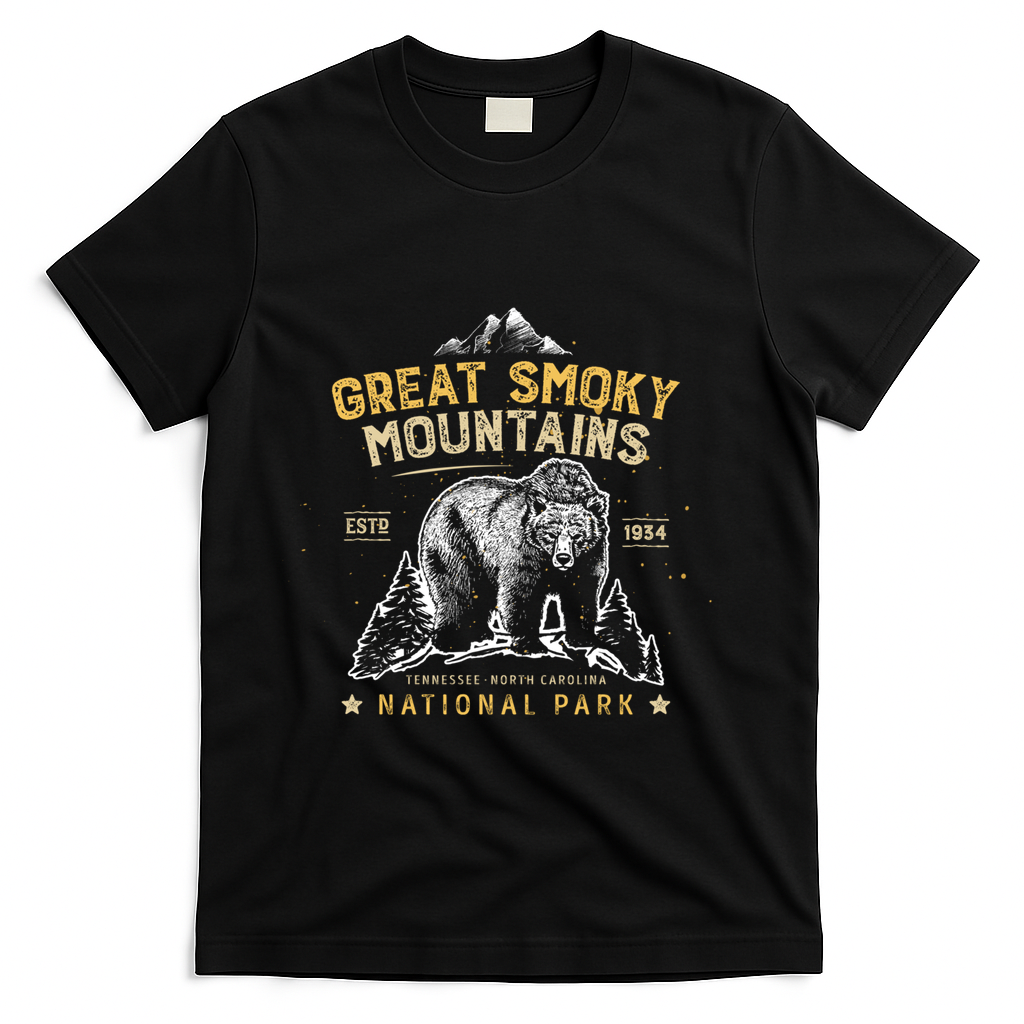 Great Smoky Mountains National Park Bear Vintage Gift product image 1