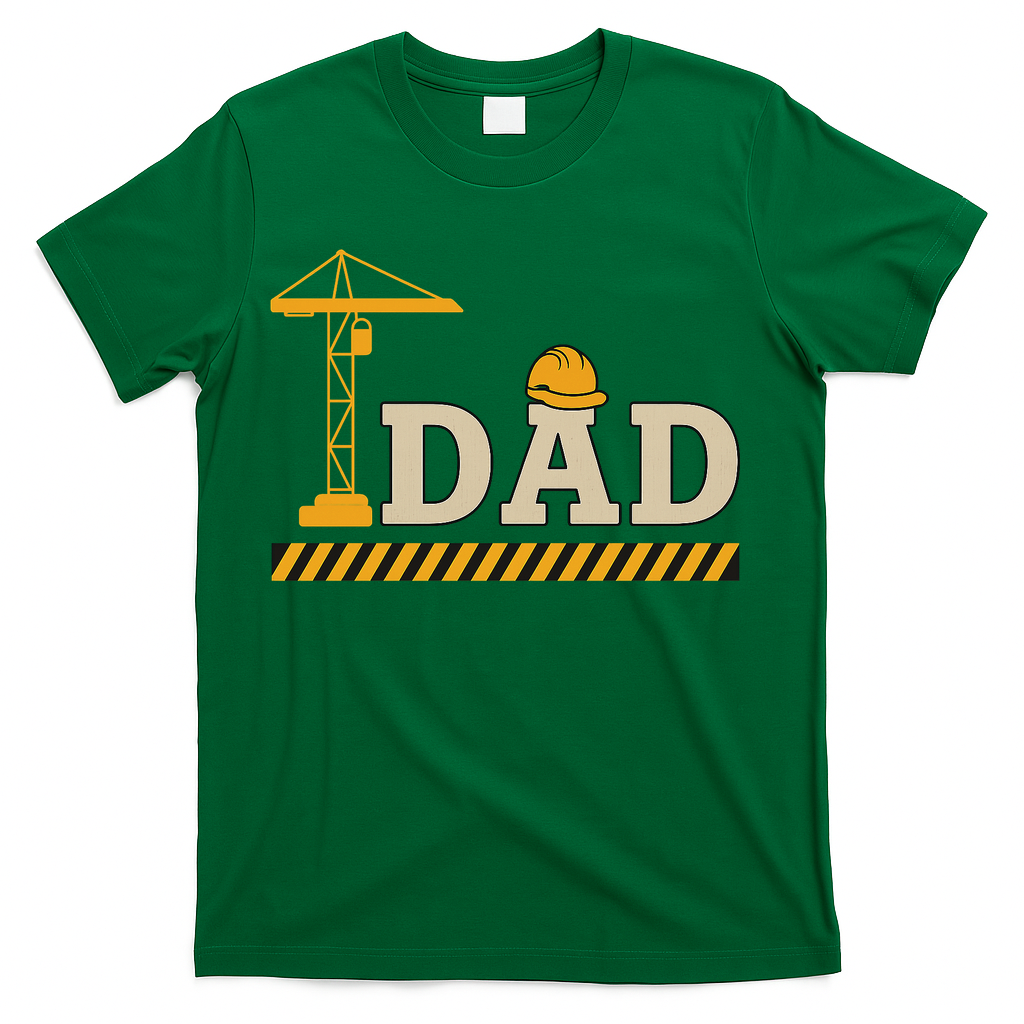 Construction Dad Funny Gift Father;s Day T-Shirt product image 3