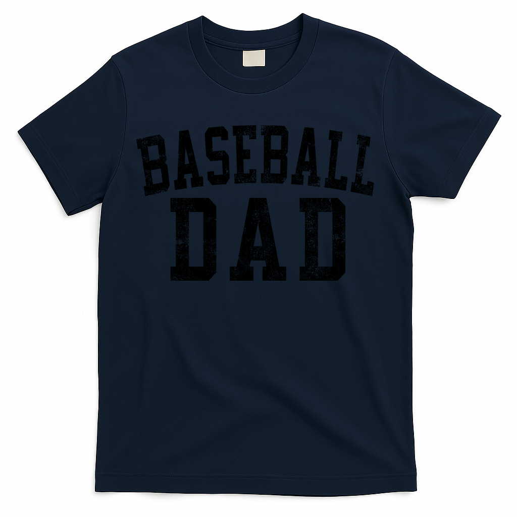 Baseball Dad Birthday Classic Bold Font Daddy T-Shirt product image 2