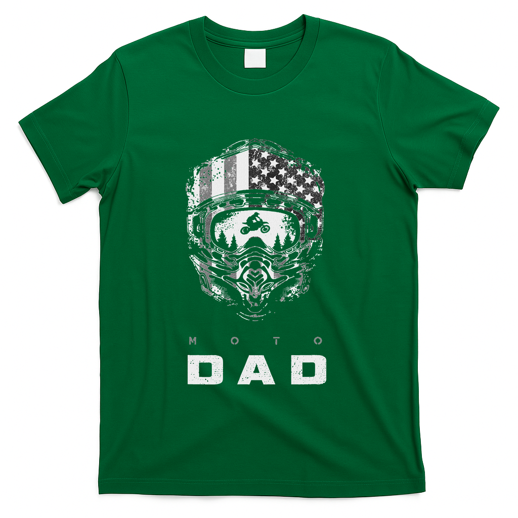 American Motocross Dad Dirt Bike Apparel T-Shirt product image 1