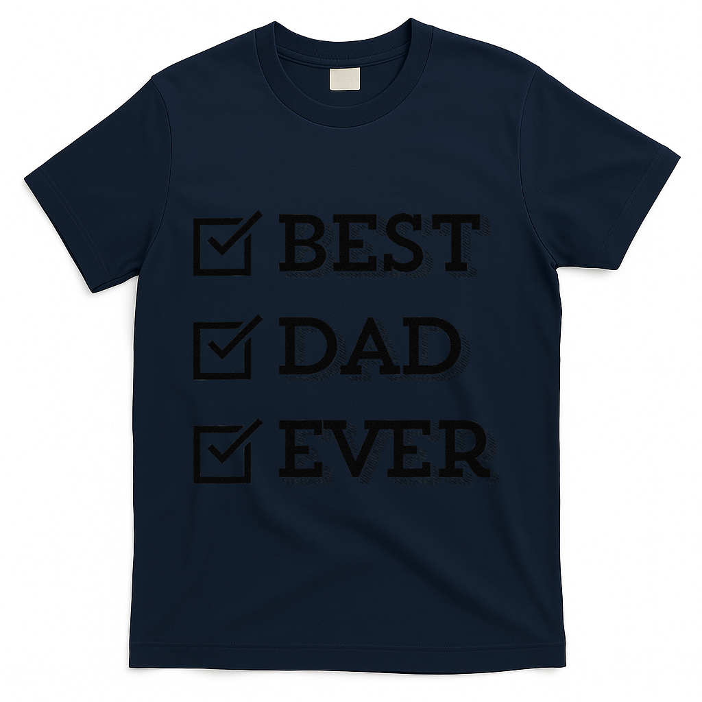 Best Dad Ever Gift For From Daughter Sons Graphic T-Shirt product image 3