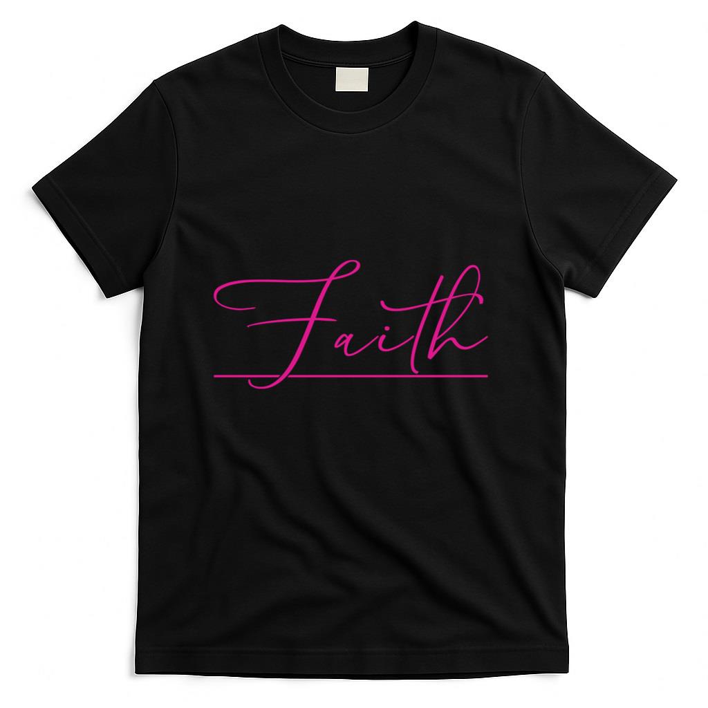 Faith Pink Christian T-Shirt product image 1