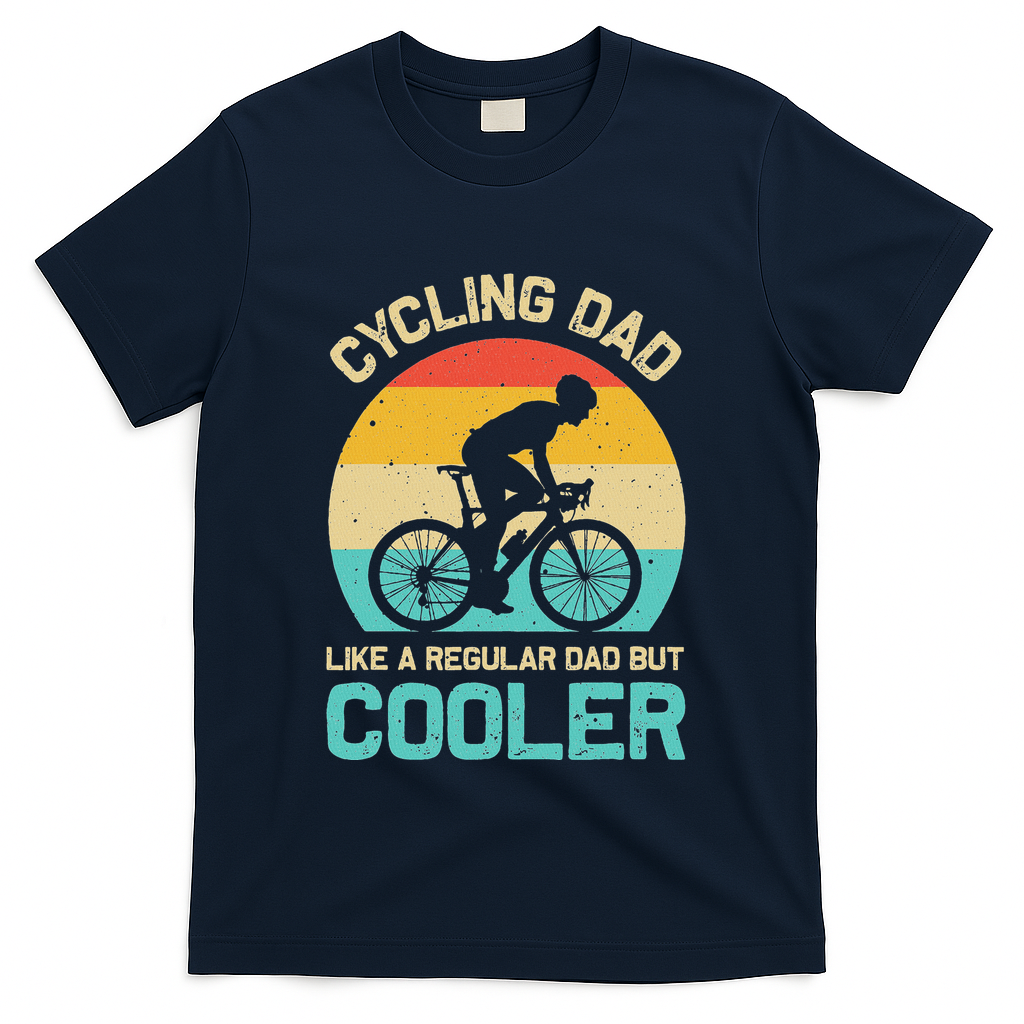 Cycling Dad Like A Regular But Cooler Funny Cyclist Gift product image 1