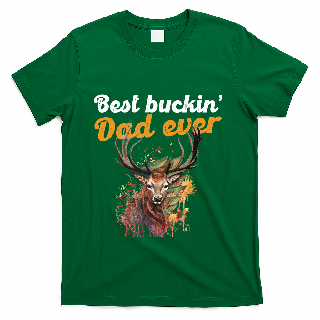 Best Buckin Dad Ever Gift Deer Hunters Gifgift Funny T-Shirt product image 2