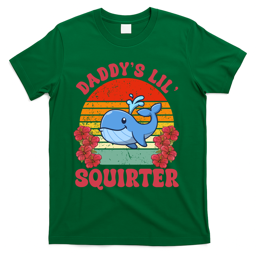 Inappropriate Funny Daddys Lil Squirter Embarrassing T-Shirt product image 1