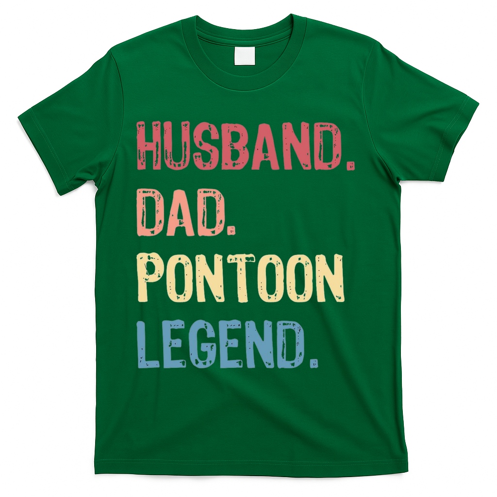 Husband Dad Pontoon Legend T-Shirt product image 2