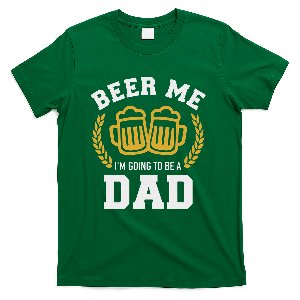 Beer Me I'm Going To Be A Dad Baby Announcement T-Shirt product image 3