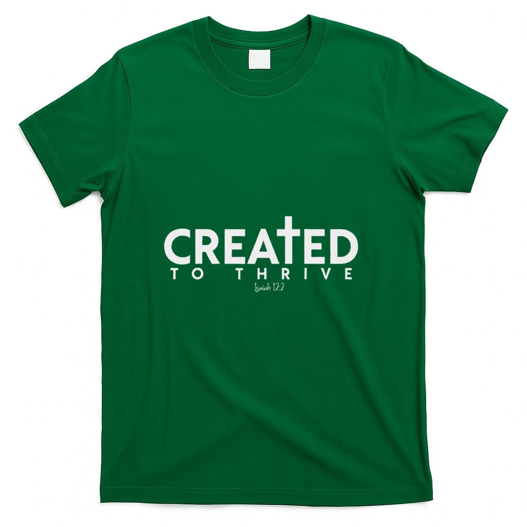 Created To Thrive Christian Faith Isaiah 122 T-Shirt product image 2