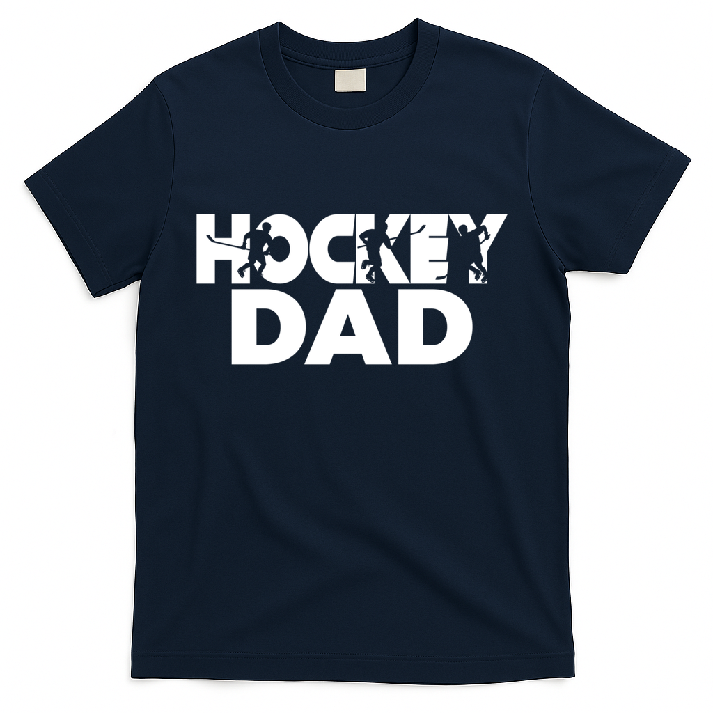 Ice Hockey Father Player Coach Dad Gift T-Shirt product image 1