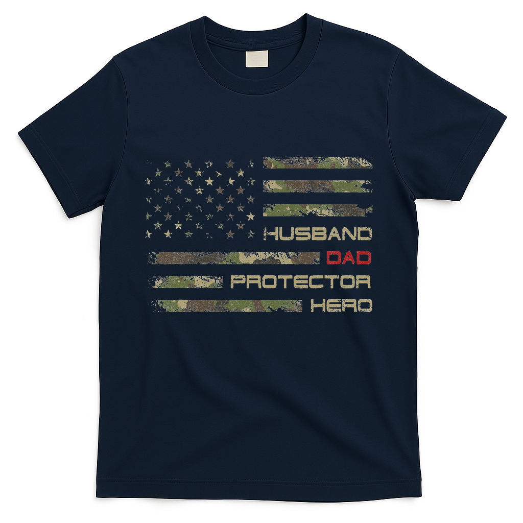 Camouflage American Flag Husband Dad Protector Hero Father product image 3
