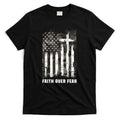 Faith Over Fear Christian Cross Camouflage American Flag product image 1